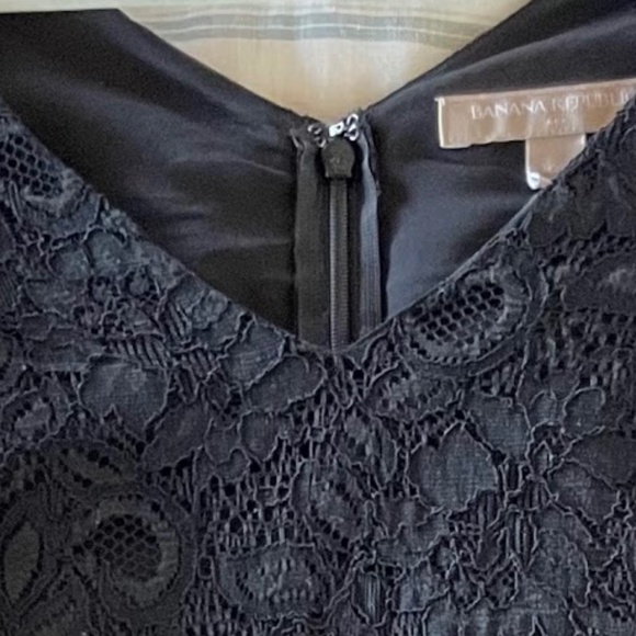 Black French Lace Dress - Picture 3 of 9